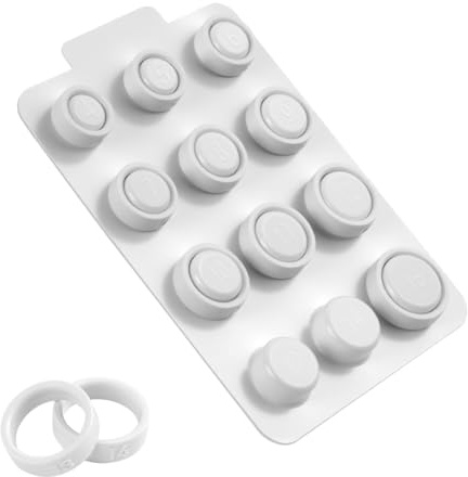 OFFCUP Kit de Taille de Bague, Ring Sizer, Choisissez Parmi 12 Tailles 4 à 15, Outil de Mesure pour Bague Tailles EU US UK Professionnel Tailles pour Bagues