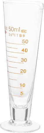 BESTYASH Messbecher Glas mit Skala für Chemielabor Präziser Glasmessbecher für Flüssigkeitsmessungen Stabiler Labormessbecher aus Laborglaswaren