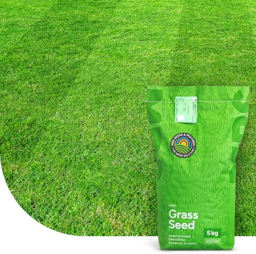 EasyMow: Langsam wachsender Grassamen | 1 Kilo - 50 m² | Sehr geringer Pflegeaufwand | Hohe Trockenheitstoleranz | Robo-Rasensamen: Geeignet für Mähroboter | Sattgrüner Traumrasen | MRS Seeds