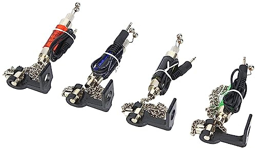Fydun Échangistes de Pêche éclairés par LED Portables pour l'extérieur, 4 Pièces, Indicateurs de Morsure de Poisson