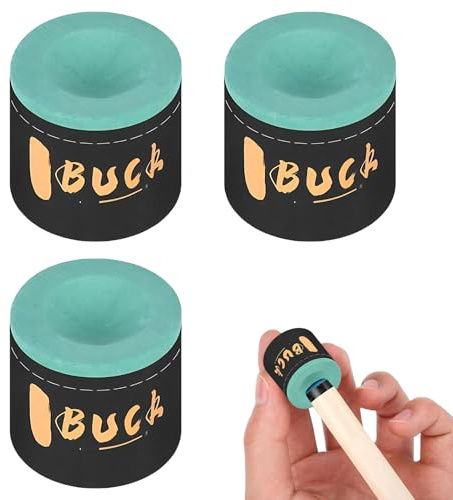 HEUIOP 3 Pcs Snooker Chalk, Multifunctional Round Pool Chalk, Non-slip Dry Chalks for Cue Tips, Snooker Accessories for Bars, Gym, Tournaments Home, Sports Billiard