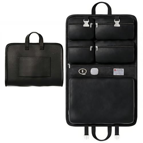 Cubos de Embalaje de 7-in-1,Organizadores de Equipaje para Accesorios de Viaje,Bolsa de Ropa Interior,Bolsa de Almacenamiento Multicapa,Cubo de Embalaje Colgante,Organizador de Viaje(Black)