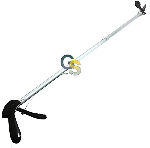 G.S 96 SNAKE TONGS REPTILE GRABBER RATTLE SNAKE CATCHER SILVER WIDE JAW HANDLING TOOL