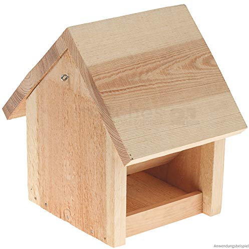 matches21 HOME & HOBBY Futterhaus Vogel Futtersilo DIY Holz Bastelset für Kinder ab 10 Jahren Natur-Bausatz