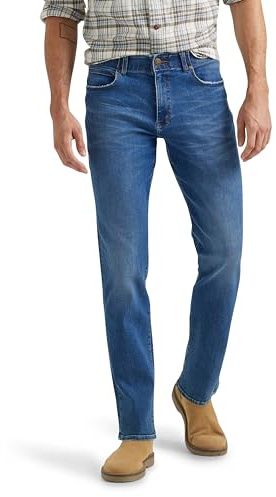 Lee Men's Performance Series Extreme Motion Straight Fit Tapered Leg Jean, Galilean Blue, 36W x 30L