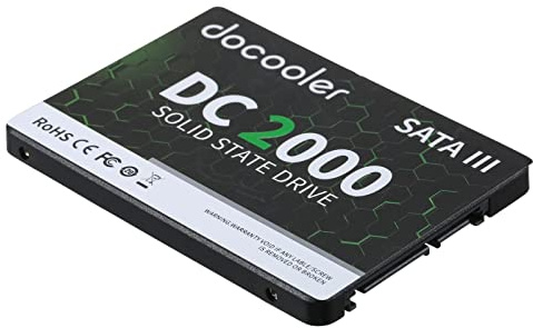 HUIOP DC2000 256GB 2,5 SSD intern solid stabil drive gränssnitt III snabb läs- och skrivhastighet för bärbar dator, intern stabil hårddisk