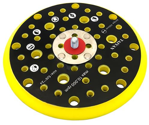 Bandeja lijadora de 52 agujeros, base de lijado de 150 mm, disco de lijado compatible con la lijadora Mirka CEROS DEROS con rosca 5/16