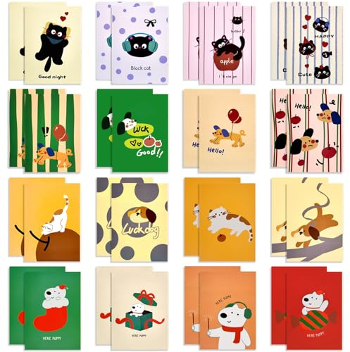 48 Pezzi Mini Quaderno(8,5 x 12 cm),Block Notes Tascabile,Tascabile Piccolo Blocchetti per Scuola, Ufficio, Viaggi (A6)
