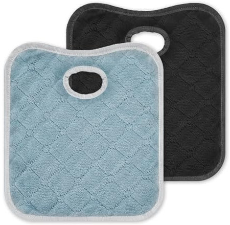 ARWIG 2 Stück Autositzschoner für Kindersitze | Autositzschoner fürs Töpfchentraining | Kinderwagenzubehör | Baby-Autositzbezug | Kinderwagensitzauflage (Schwarz, Grau)