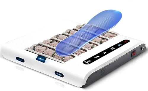 RKXKJ Nettoyeur De Semelles Entièrement Automatique, Cireuse Électrique 1000 Pa, Nettoyeur sans Eau 260 TR/Min, Cirage Intelligent, Rechargeable