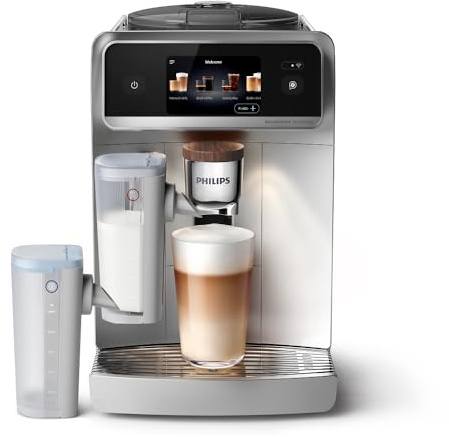 Philips Café Aromis Kaffeevollautomat – BrewExtract Technologie, LatteGo Pro, 50+ heiße & kalte Getränke, mit einfacher Reinigung, intuitives Display und Barista-Assistent (EP8757/20)