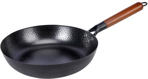 Sartén, Con Revestimiento Antiadherente, 28x7,3cm, Sartén Para Saltear, Wók Para Freír Al Aire Libre, Fácil De Limpiar Y Mantener, Para El Hogar, Cocina, Restaurante, Picnic, Parrilla, Barbacoa