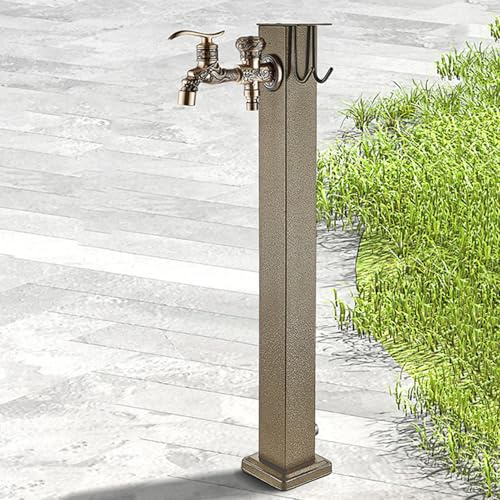 Genérico Columna de Agua anticongelante y antioxidante para Grifo, Fuente de Columna de Agua Exterior de Acero Inoxidable, Grifo de jardín de Acero Inoxidable con Conector de Manguera extendida: fuen
