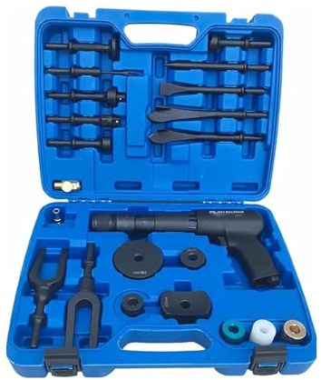 Pneumatic Concrete Crusher Chisel, Automotive Ball Joint Separator & Flathead Chisel Set, Pneumatic Hammer Kit for Heavy Duty Auto Repair & Demolition