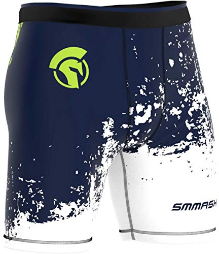 SMMASH Kompressionshose Herren Laufhose Kurz Leggings Sportleggings Für Männer Atmungsaktiv Second Skin Technologie Running Hose Leicht Sporthose