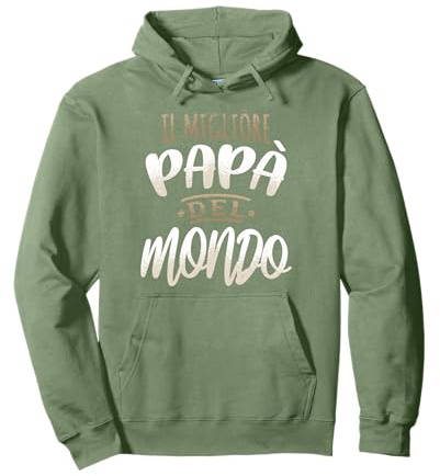 Festa del papà Il miglior papà del Mondo - Maglietta papà Felpa con Cappuccio