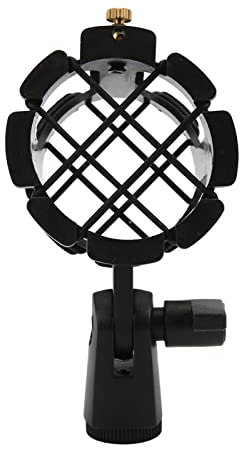 Soporte para Micrófono con Suspensión Antivibración Soporte para Micrófono Soporte para Micrófono de Condensador de 45 Mm de Diámetro Grabación de Transmisión en Vivo