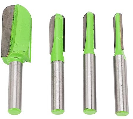 Cove Box Router Bit, 4-teiliges Box Bits Deep Round Nose Router Bit Set für Holzbearbeitung, Schnitzen, Fräsen, Kantenbearbeitung und Nutfräser