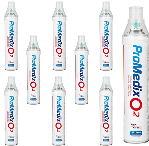 9x Promedix PR-994 12L inhalateur portable d'oxygène en boîte à 99,4%,