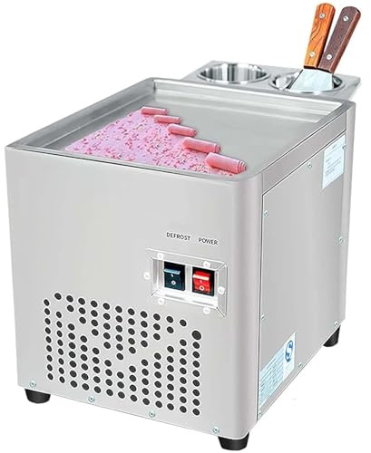 Heladeras Hacer Helado, Ice Cream Maker, máquina para Hacer Helados Fabricante De Helado Enrollado De Acero Inoxidable Helados para Sorbete, Yogurt congelado, Gelato