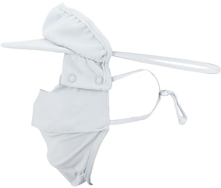 A ABSOPRO Máscara Facial Completa Diseño De Visera Ajustable 6.69 Cubierta Facial A Prueba De Viento Protección Solar UV Azul