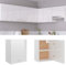 Iiaky Hängeschrank Hochglanz-Weiß 50x31x60 cm Wandschrank HäNgend HäNgeschrank Schlafzimmer Wandschrank KüChenhäNgeschrank Holzwerkstoff
