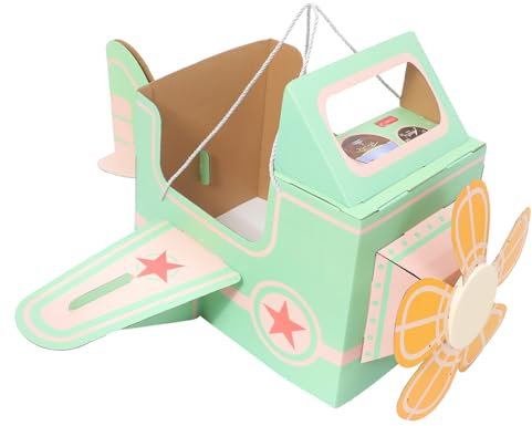 BESPORTBLE Tragbares DIY Flugzeug Für Handgefertigtes Spielzeugflugzeug Aus Kostüm Für Outdoor Spiele Für Jahre