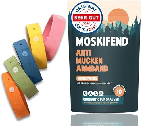 Mückenschutz Armband - Moskito Insektenschutz (Urlaub must haves - camping gadgets,reise gadgets) für Kinder und Erwachsene gegen moskito - (20x Armband)