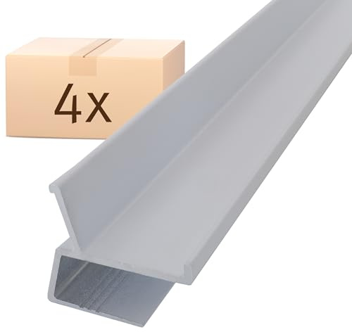 PROTEKTOR LED-Deckenprofil 6539-4x 2000 mm für LED-Beleuchtung, LED-Trockenbauprofil