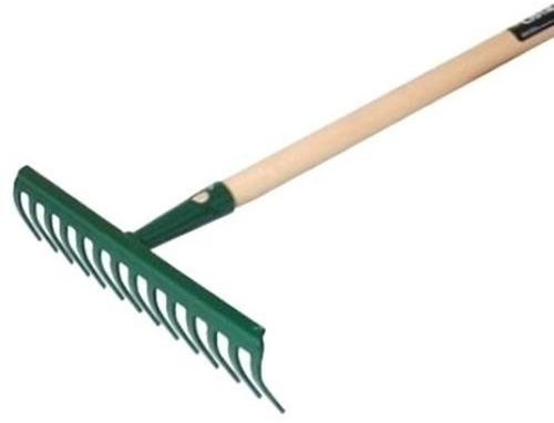 Lista 7199N12M - Rastrillo Fuert Con Mango 12 Puas Lista