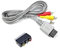 WICAREYO 1.8M Audio Video AV Cinch Video Composite Kabel mit 3RCA to Scart Adapter AV Kabel Konverter Switcher für Wii Wii U Konsole