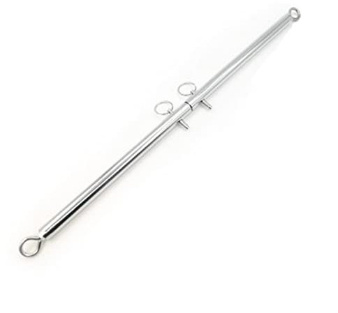 ROLOL Edelstahl Körper handschellen ankle erweiterbar Harness Restraint Spreader Bar Fesseln 4 ringe metall -Handschellen