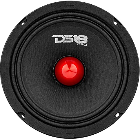 1 MIDRANGE Compatible con DS18 Pro-GM6.4B Altavoz de 16,5 cm 165 mm 6,5 de diámetro 140 Watt rms y 480 Watt MAX 4 Ohm sensibilidad 95 db + Sticker Gratis, 1 Pieza