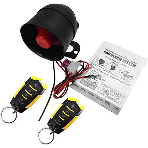 Riloer 12V Universal Billarm Vibration Stöldskyddssystem för bil Elektropneumatisk eftermontering Mittlåssystem, Billarmtillbehör Bilsäkerhetsskydd