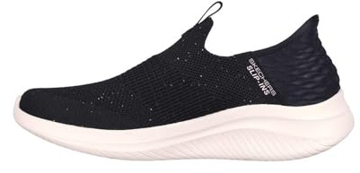 Skechers Baskets Ultra Flex pour Femme, Rose Noire, 37 EU