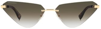 DSQUARED2 Brille D2 0108/S Größe 63-14 mm Gold Grün