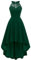 Bbonlinedress Robe Femme Chic et Elegant Robe Baptême Demoiselle d'honneur Femme Longue de Cocktail Soirée Mariage Invité Bal de Promo Pin Up Dark Green XL