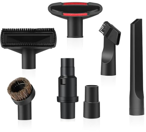 LANMU 1 1/4 Inch(32mm) Vacuum Attachments Compatible with Shark Navigator Lift-Away NV360 NV352 NV356E, NV501 & Rocket HV301 HV322 Vacuum, Accessories Kit with Adapter for Home, Car Interior Cleaning