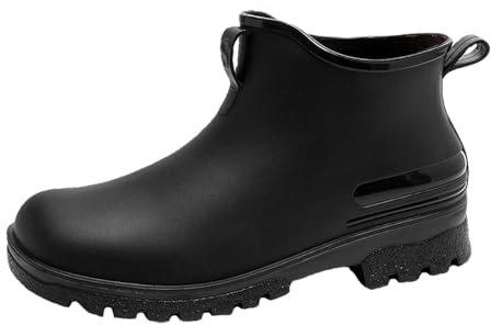 Paar Regenschuhe für draußen, vielseitige Wasserschuhe, Dicke Unterseite, bequem, rutschfest, Gummischuhe für die Küche, für Männer Frauen Senioren Schuhe Damen Winter Schwarz Schuhe Damen