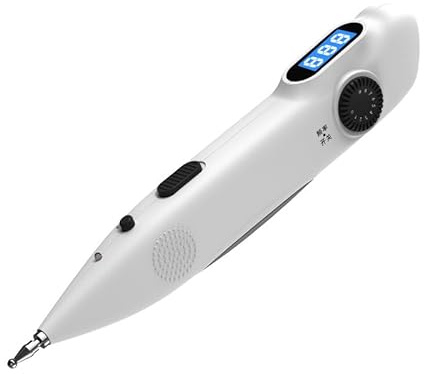 GUBAOP Bärbar Laser Akupunktur Penna Med Digital Display Elektroakupunkturpunkt Muskelstimulator Enhet Presenter för Föräldrar