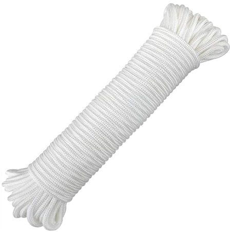 Cord Luminoso Paracord 4Mmx20M, Multifunzionale Paracord 550 9 Fili, Bianco Filo Fluorescente, Nylon Corda Campeggio, Cordino Per Paracadute Per Campeggio, Sopravvivenza, Fatto A Mano Supporto 250Kg