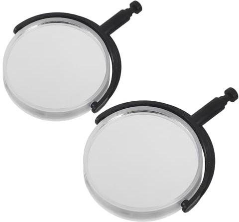 Gadpiparty Accesorios para Microscopio Óptico 2 Piezas de Ocular Biológico Reemplazable Soporte de Plástico Lente Compacta para Experimentos y Uso en Laboratorios Educativos