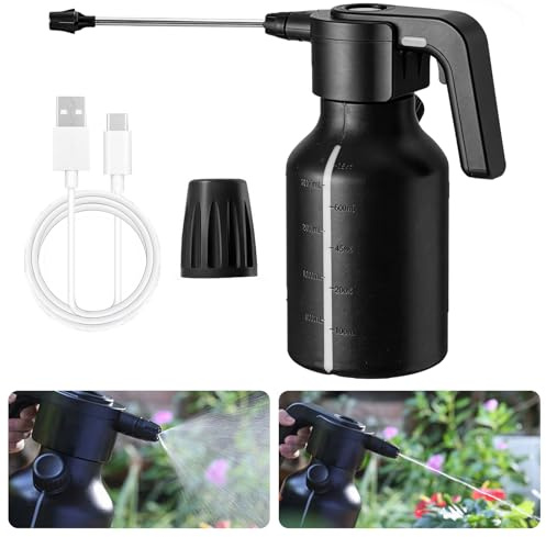 2L Bottiglia Spray Elettrica,Spruzzatore Automatico Con USB,Plant Mister Electric,Spruzzatore Elettrico Ricaricabile Per Giardinaggio E Pulizia,Cura Delle Piante,Lavaggio Auto,Auto,Casa