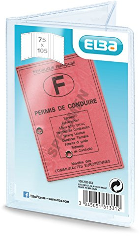 ELBA Ausweishülle, PVC, 3-fach, faltbarm 0,30 mm, Format: 75 x 110 mm