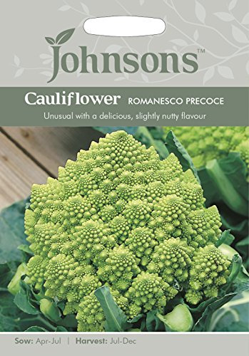 Johnsons 20673 Vegetable Seeds, Cauliflower Romanesco Precoce