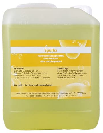 Spülfix - Handgeschirrspülmittel [2x5 Liter Kanister] Spülmittel Handspülmittel