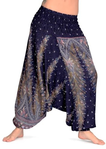 Mienloco, pantaloni da donna, harem, Aladdin, calzoni alla zuava - molti modelli A9 Taglia Unica
