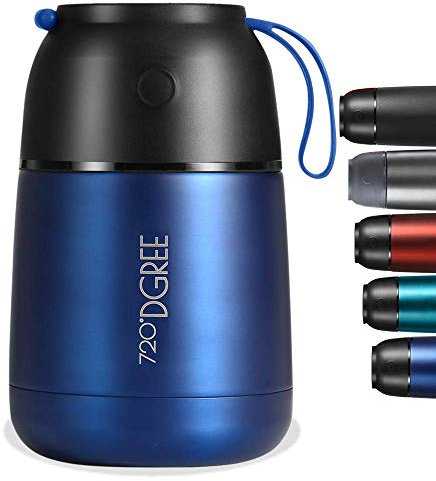 720°DGREE KAAVE Conteneur Thermique pour Aliments wunderJar - 530ml | Container Isotherme en Acier Inoxydable pour Alimentaire Chaud ou Froid | Contenant Thermo | Boite, Recipient Inox | Sans BPA