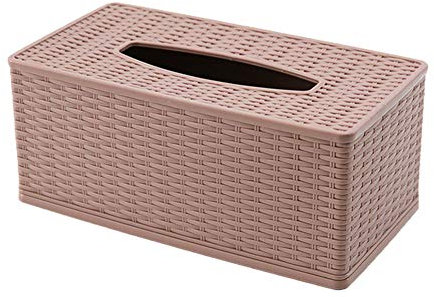 Dispenser Di Fazzoletti, Dispenser Di Fazzoletti, Scatola Cosmetica Per Fazzoletti, Fazzoletti, Scatola Di Fazzoletti 23 X 12 X 9,5 Cm-Braun