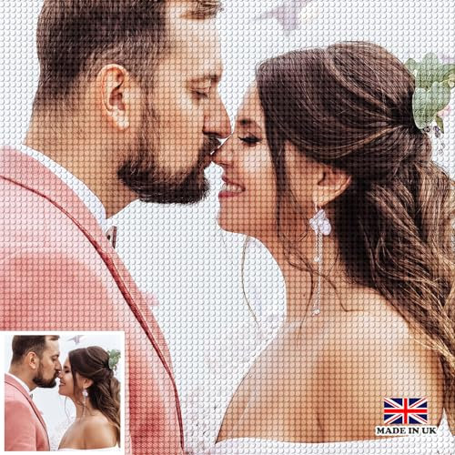 DPDP Diamond Painting Eigenes Foto – 5D DIY Diamant Painting Personalisiert, Custom Full Diamond Painting Bilder, Benutzerdefinierte Geschenke Design Home Decor 30x40cm